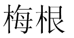 English Name Megan Translated into Chinese Symbols