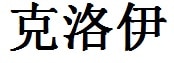 Chloe English Name in Chinese Characters and Symbols