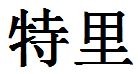 English Name Terry Translated into Chinese Symbols