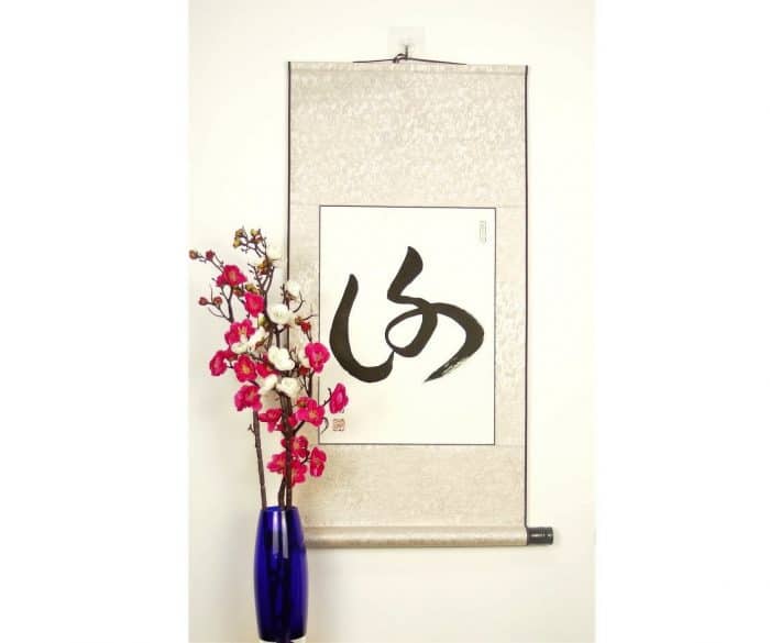 Asian Custom Scroll / Handmade Scroll On Silk Paper